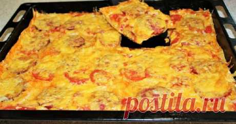 Домашняя пицца из лаваша в духовке - Со Вкусом