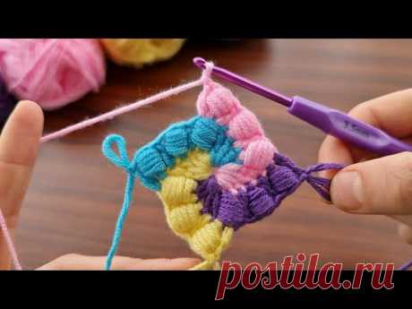 Super easy tığ işi Knitting motif making - Çok kolay muhteşem tığ işi motif yapımı 🤍🤍🤍