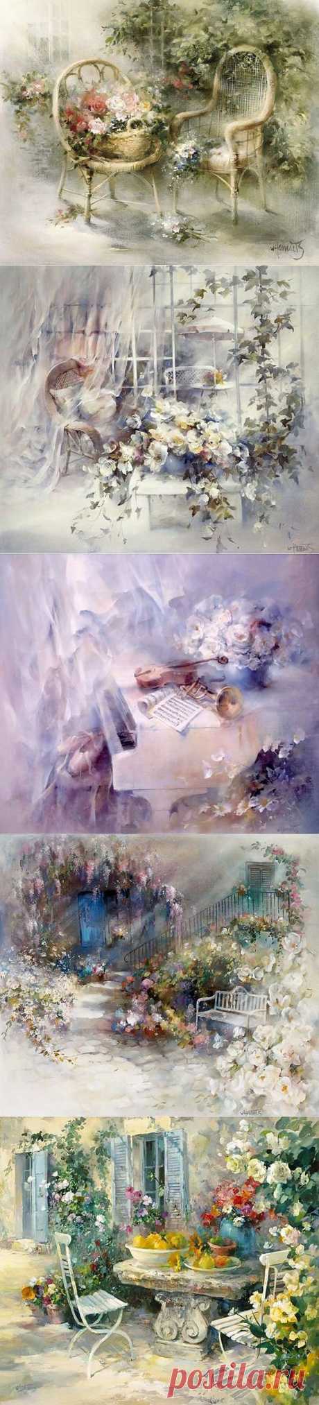 Художник Willem Haenraets. Романтический мир иллюзии-3.