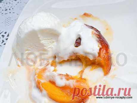 Французский десерт - жареные абрикосы с мороженым | 4vkusa.ru