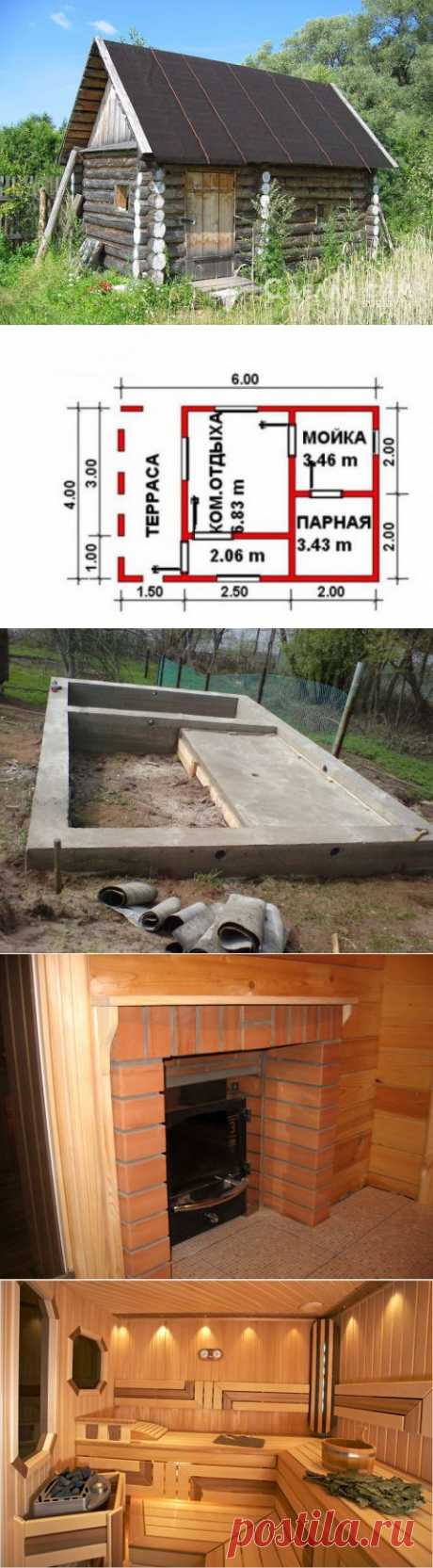 Баня своими руками: Проект, Строительство, Отделка | Своими руками