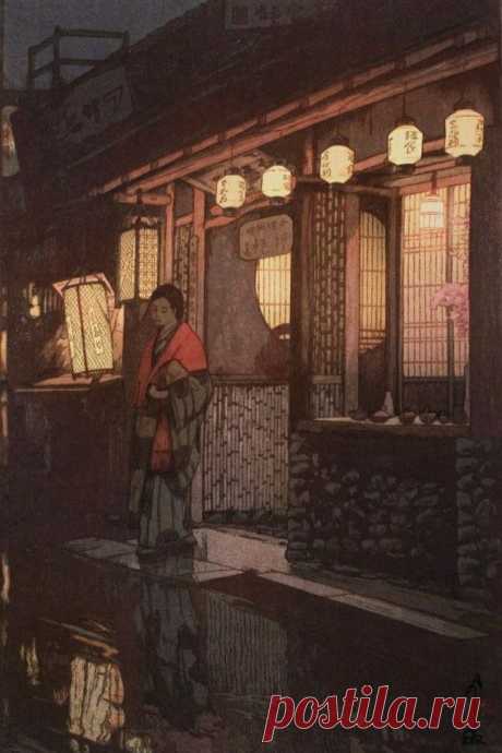 Картины художника Хироси Ёсиды (Hiroshi Yoshida, 1876-1950)