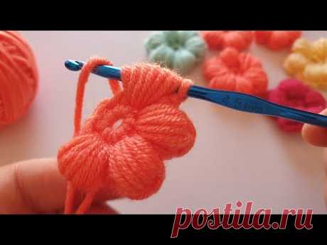 Crochet Puff Flowers Step-by-Step Guide for Beginners