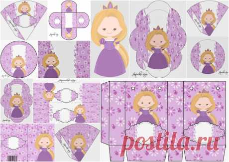 Bello Kit de Rapunzel Niña para Imprimir Gratis. | Oh My Bebé!