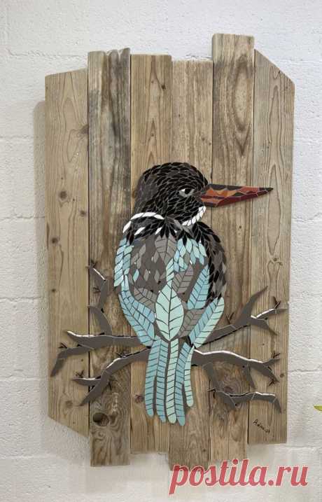 Mosaic Kingfisher Bird Wall Art, Mosaic Art for Wall, Kingfisher Bird Wall Decor, Kingfisher Artwork, Large Mosaic Artwork, New Home Gifts - Etsy