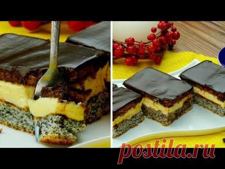 Вкуснейшее пирожное ”Тоска”- покорит всех, особенно любителей десертов с маком! | Appetitno.TV