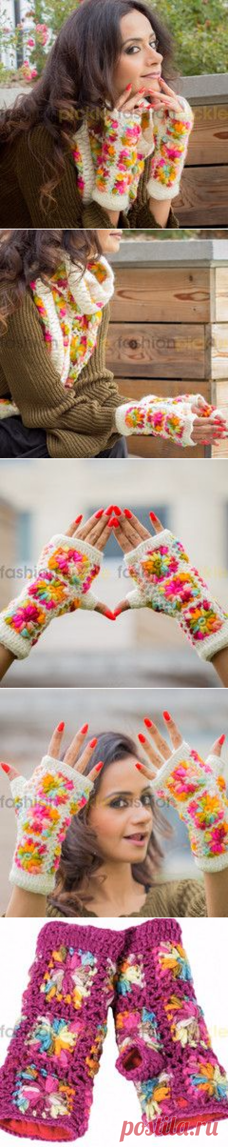 Oslo Crochet Handwarmer/Fingerless Gloves - White – FashionPickle