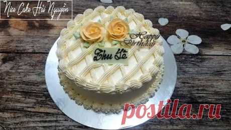 Bánh Sinh Nhật Trang Trí Nhẹ Nhàng Và Tinh Tế - Simple Birthday Cake Decoration