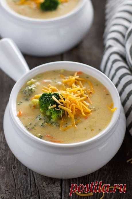 Сырный суп (с шампиньонами и брокколи) | Вкусные рецепты