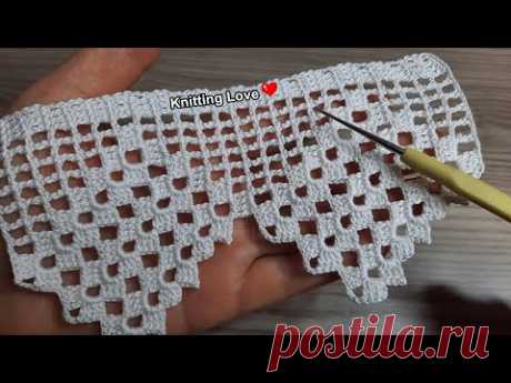 PERFECT Beautiful Flower Crochet Pattern * Knitting Online Tutorial for beginners