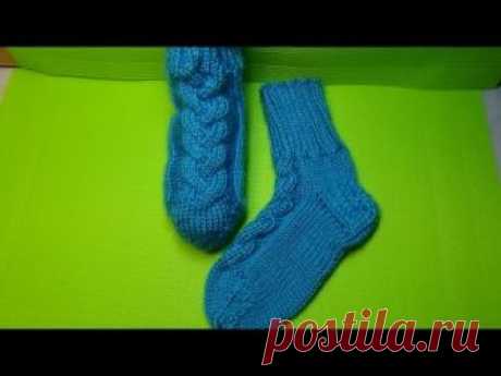 Вязание спицами детские носочки #80