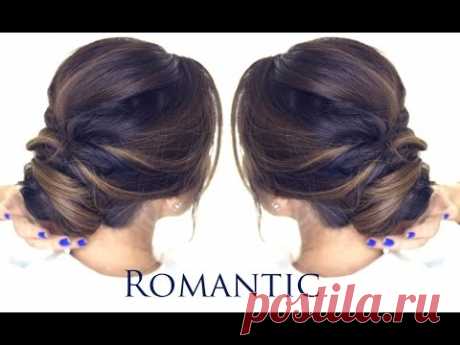 5-MINUTE Romantic Bun Hairstyle | EASY Updo Hairstyles