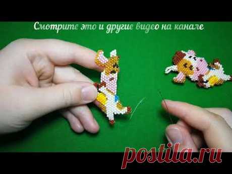 МК коровка из бисера Ч.2 из 5. Игрушка на ёлку. Beaded cow 2021. Christmas decoration. DIY.