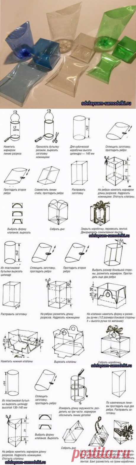 Коробочки из пластиковых бутылок | Своими руками