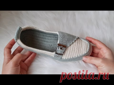 Bu modeli yapan hayran kalıyor. #easy#crochet#shoes#making