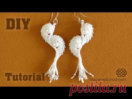 Macramé Angel Wings - Earrings Tutorial