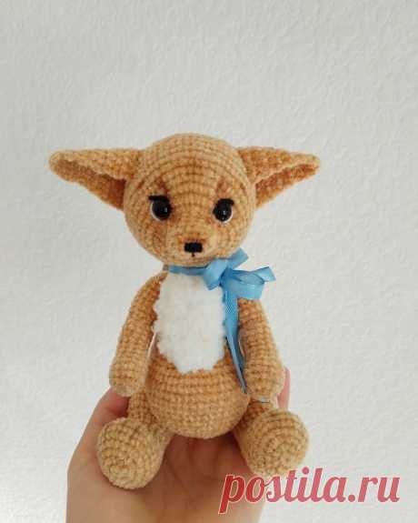 PDF Лисёнок Фенек крючком. FREE crochet pattern; Аmigurumi animal patterns. Амигуруми схемы и описания на русском. Вязаные игрушки и поделки своими руками #amimore - Лиса, лисица, лисёнок Фенек, лисичка.