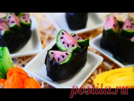 Watermelon Gunkan Maki Sushi スイカ軍艦巻き寿司