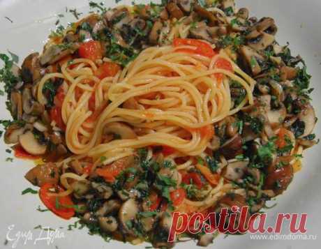 Острые спагетти с чесноком и грибами рецепт 👌 с фото пошаговый | Едим Дома кулинарные рецепты от Юлии Высоцкой