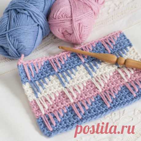 Crochet spike stitch