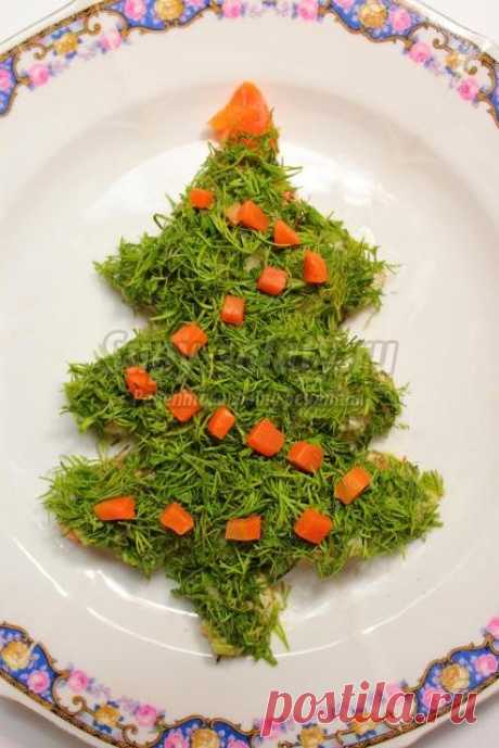 Салат «Новогодняя елочка» Рецепт с фото