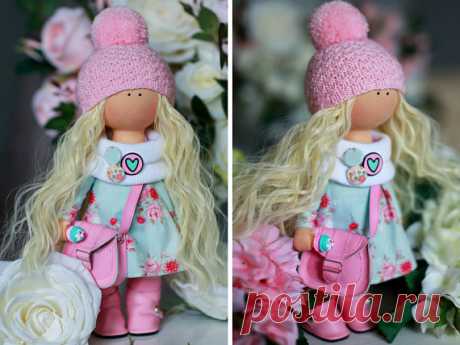 Muñecas Tilda doll Handmade doll Bonita doll Fabric doll