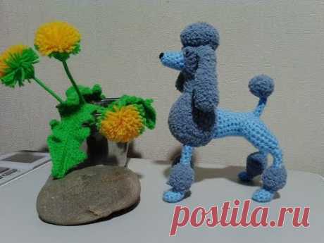 Голубой пудель, ч.2. The Blue Poodle, р.2.  Amigurumi. Crochet.  Амигуруми. Игрушки крючком.