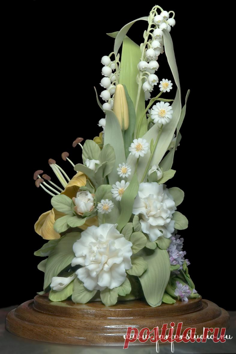 Удивительные фарфоровые цветы керамиста Людмилы Каминской