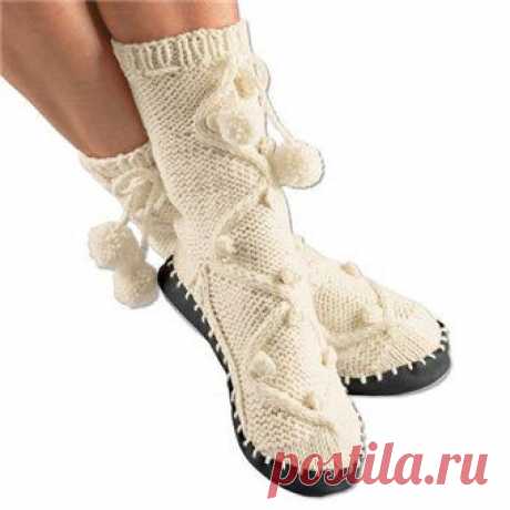 Вязание для взрослых: носки, тапочки, сапожки