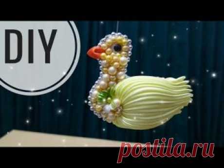 DIY || Cara membuat bros bebek/ ayam | Tutorial kanzashi bros | unik | Lucu