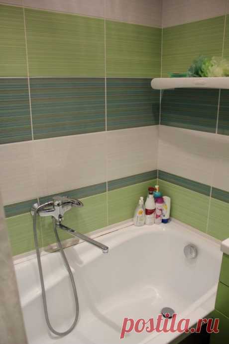 Пример бюджетного ремонта в ванной комнате | Obustroeno.Com