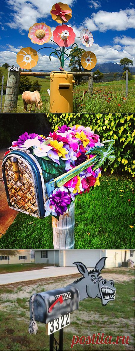 10 идей для креативного почтового ящика на даче