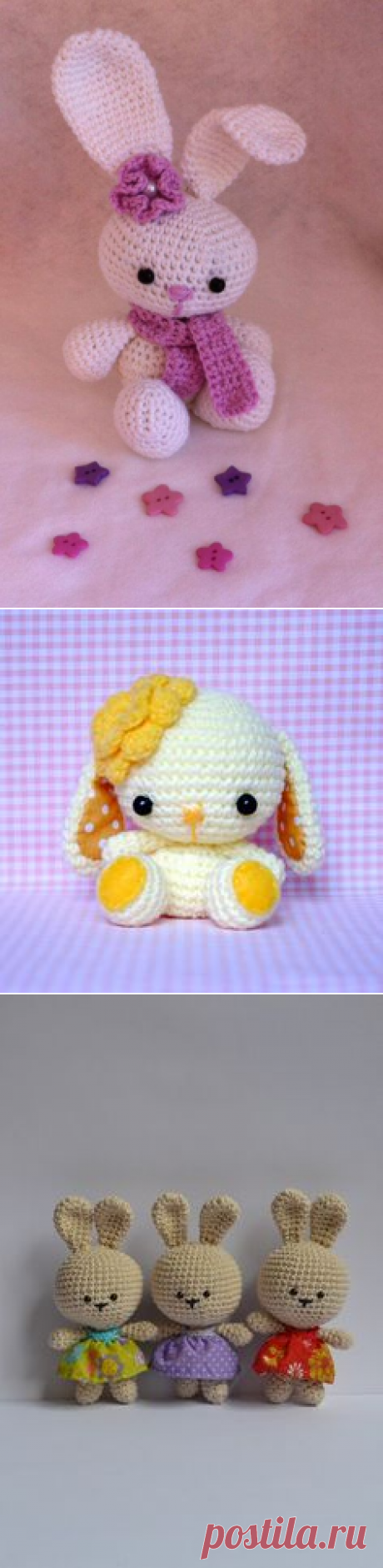 My little rabbit from the free amigurumi pattern -&gt; https://www.tejiendoperu.com/amigurumi/conejo/ | Amigurumi