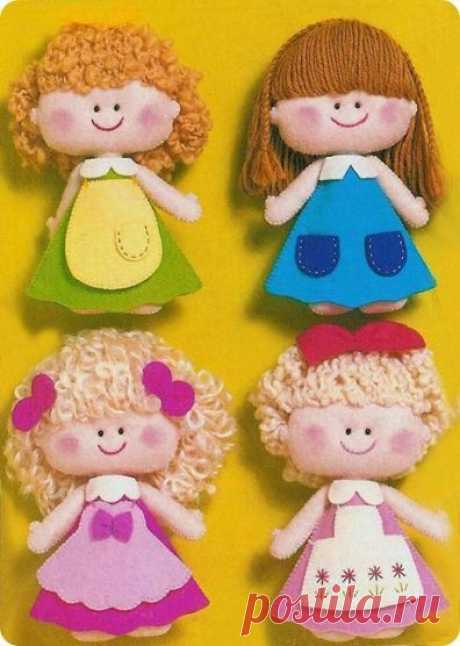 Felt dolls | Tilda's y muñecas de trapo *(¥)** | Feltro, Шить и Куклы