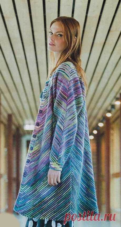 Пальто спицами - вязание спицами пальто для женщин