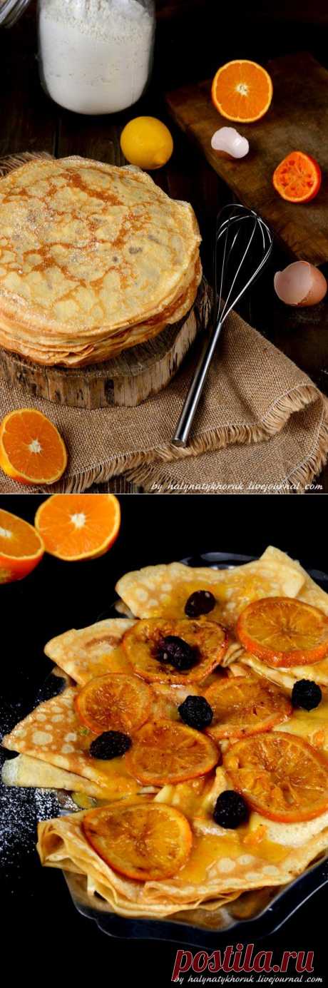 halynatykhoruk: Filloas de naranja или апельсиновые блинчики