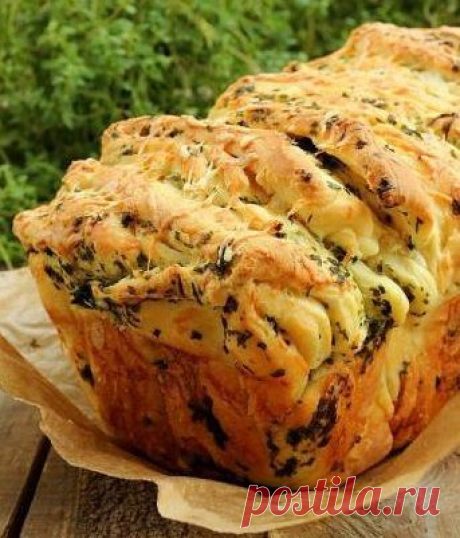 Рецепт отрывного хлеба - вкуснейший хлеб с сыром и зеленью | Мамам, женщинам, бабушкам и очень любознательным.