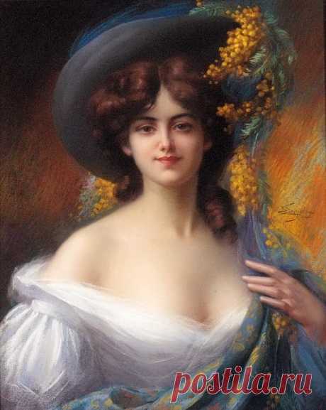 ༺🌸༻Приглашаем  познакомиться........
Delphin Enjolras (Дельфин Анжольра) - французский художник. Родился 13 мая 1857 года в Куркуроне (Courcouron) . Enjolras в раннем творчестве писал пейзажи и в более позднем - портреты. Рисовал акварелью, маслом и пастелью. Известность ему принесли его женские портреты молодых светских дам, жанровые картины, на которых его женские образы полны обаяния и чувственности. Они даны в мягком освещении ночных светильников в домашней обстановке, в ...