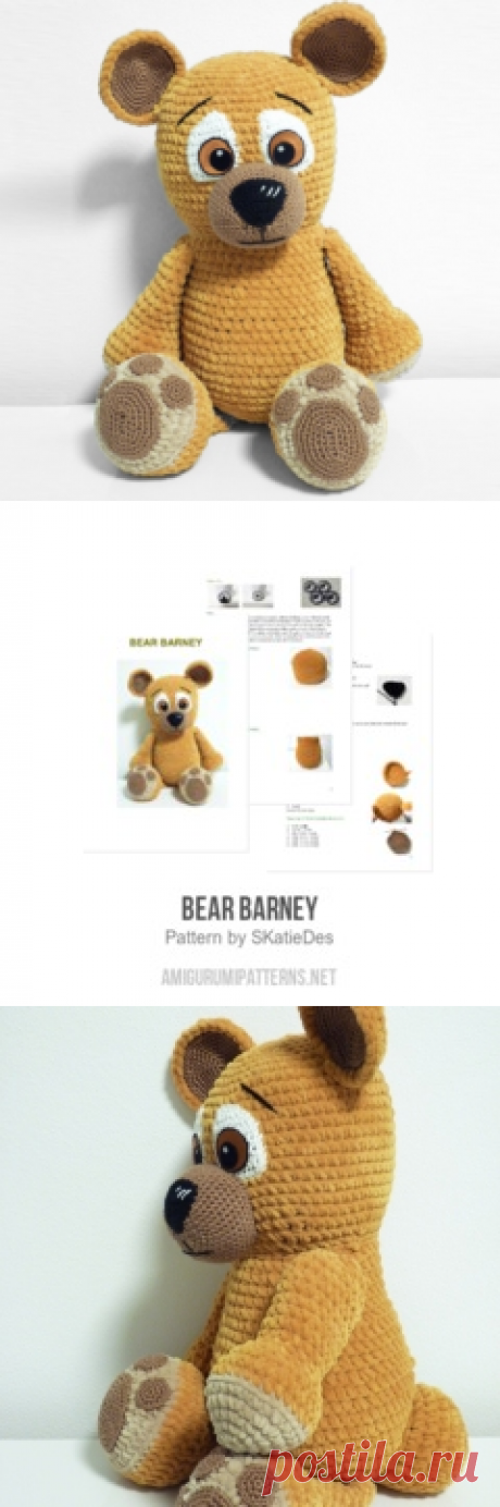 Bear Barney amigurumi pattern - Amigurumipatterns.net