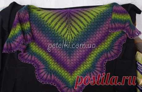 Очень красивая шаль Holden Shawlette. Описание и схемы