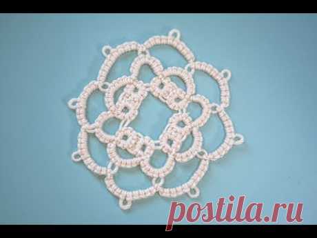 Needle Tatting - "Mini Doily" Tutorial and Pattern: part one (Full Project) by RustiKate