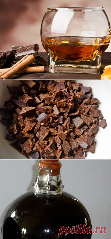 Как приготовить шоколадный коньяк в домашних условиях .