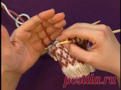 Жаккард без протяжек. Managing Yarns for Colorwork - Knitting Daily TV Episode 306 with Eunny Jang - YouTube