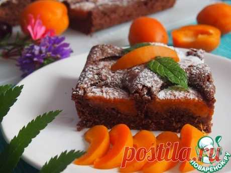 Шоколадный абрикосовый пирог – кулинарный рецепт