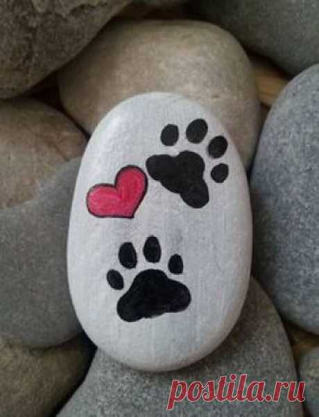 Image result for cats paw painted rocks