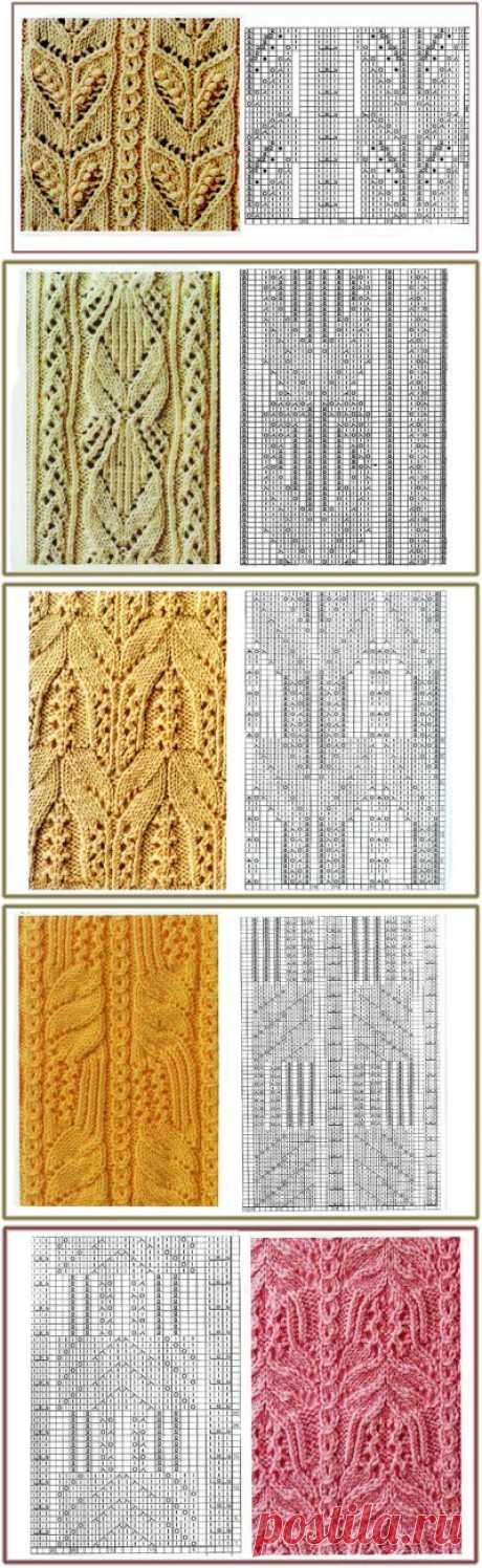 125 узоров спицами.Хорошее качество схем.
