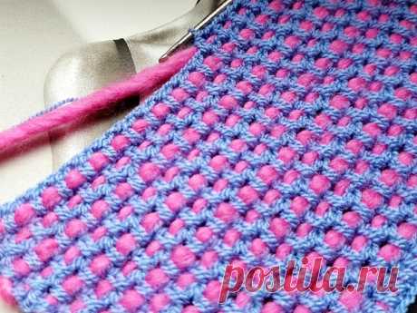 Узор крючком. Crochet pattern  Узор крючком  strickmuster  tricot  how to knit  tricô  örgü deseni बुनना