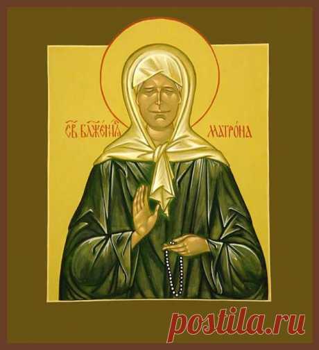 Икона святой блаженной Матроны Московской.