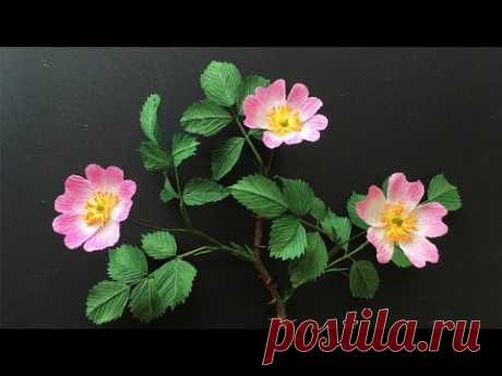 ABC TV | How To Make Wild Rose Paper Flower From Crepe Paper - Craft Tutorial