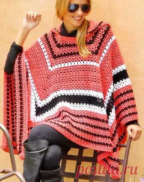 CROCHET PONCHO. — Crochet by Yana